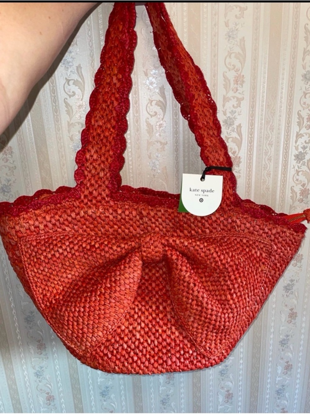 Raffia Bow Tote Bag - kate spade New York x Target Red